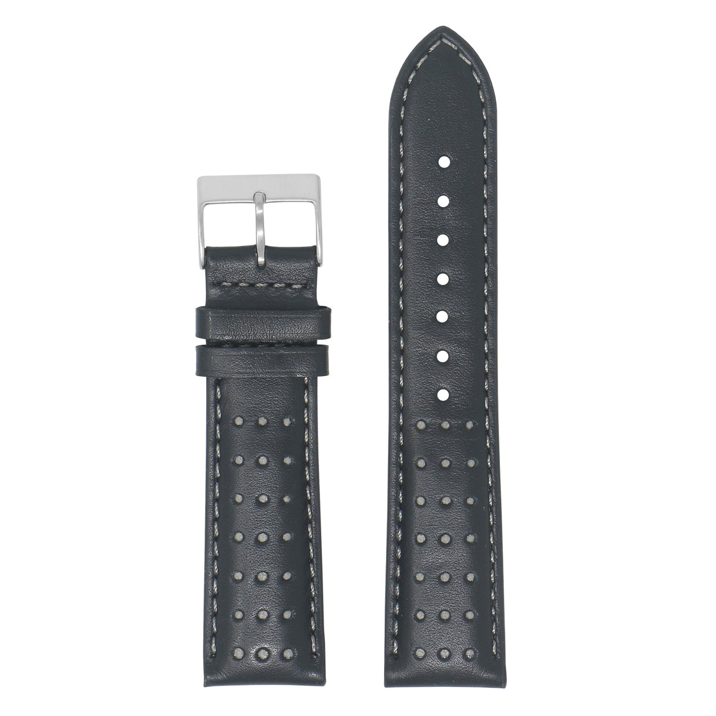 DASSARI Perforated Leather Racing Strap for Suunto 7
