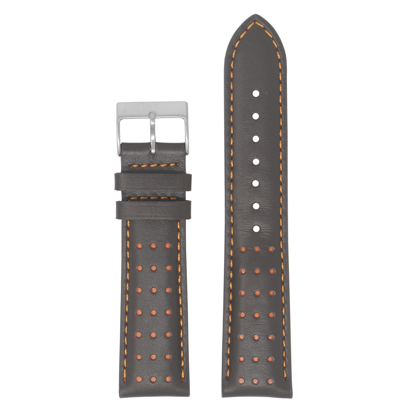 DASSARI Perforated Leather Racing Strap for Fitbit Charge 4 & Charge 3