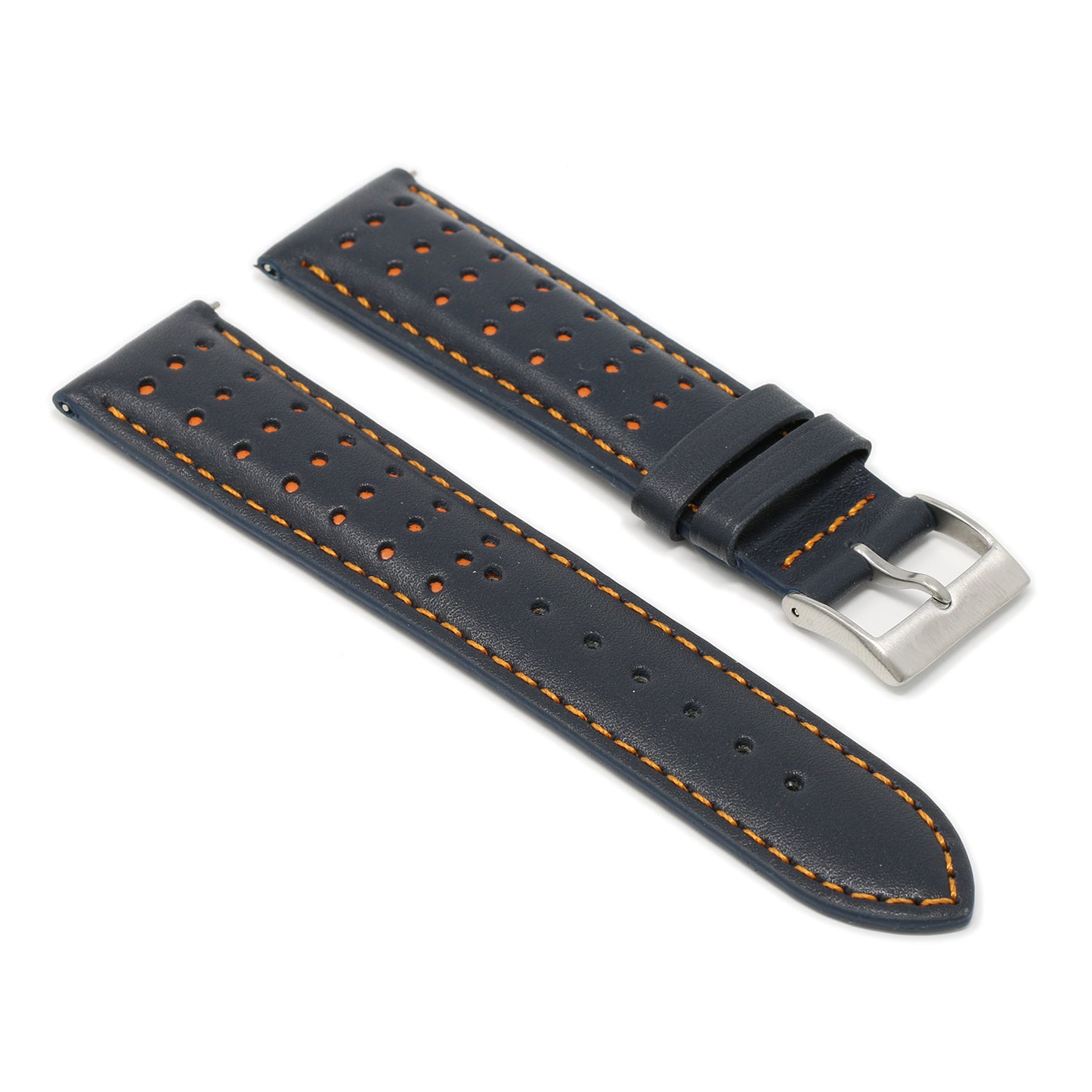 DASSARI Perforated Leather Racing Strap for Suunto 7