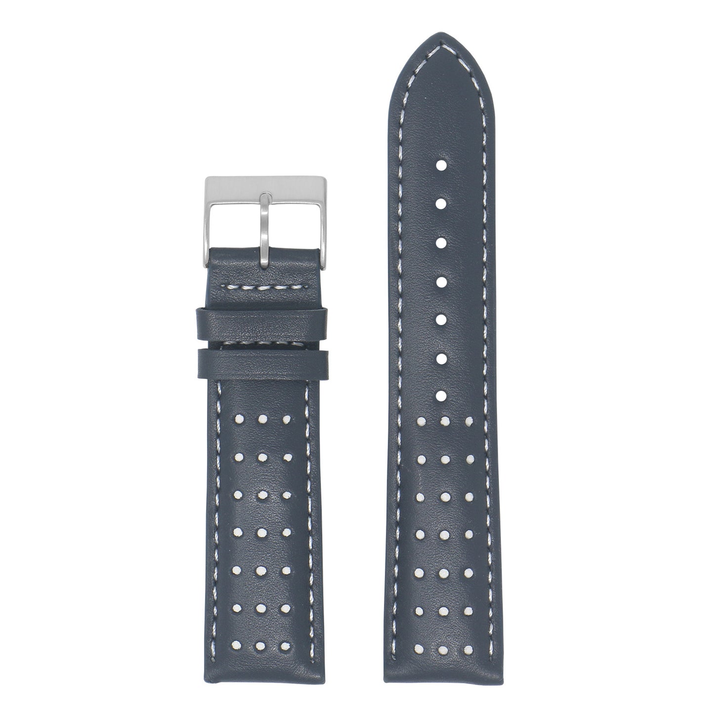 DASSARI Perforated Leather Racing Strap for Fitbit Versa 3