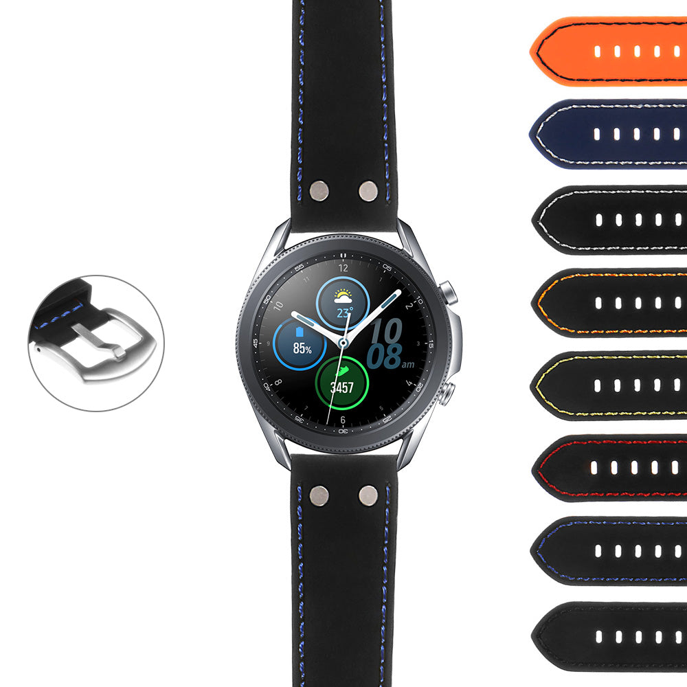 Rubber Aviator Strap w/ Rivets for OnePlus Watch