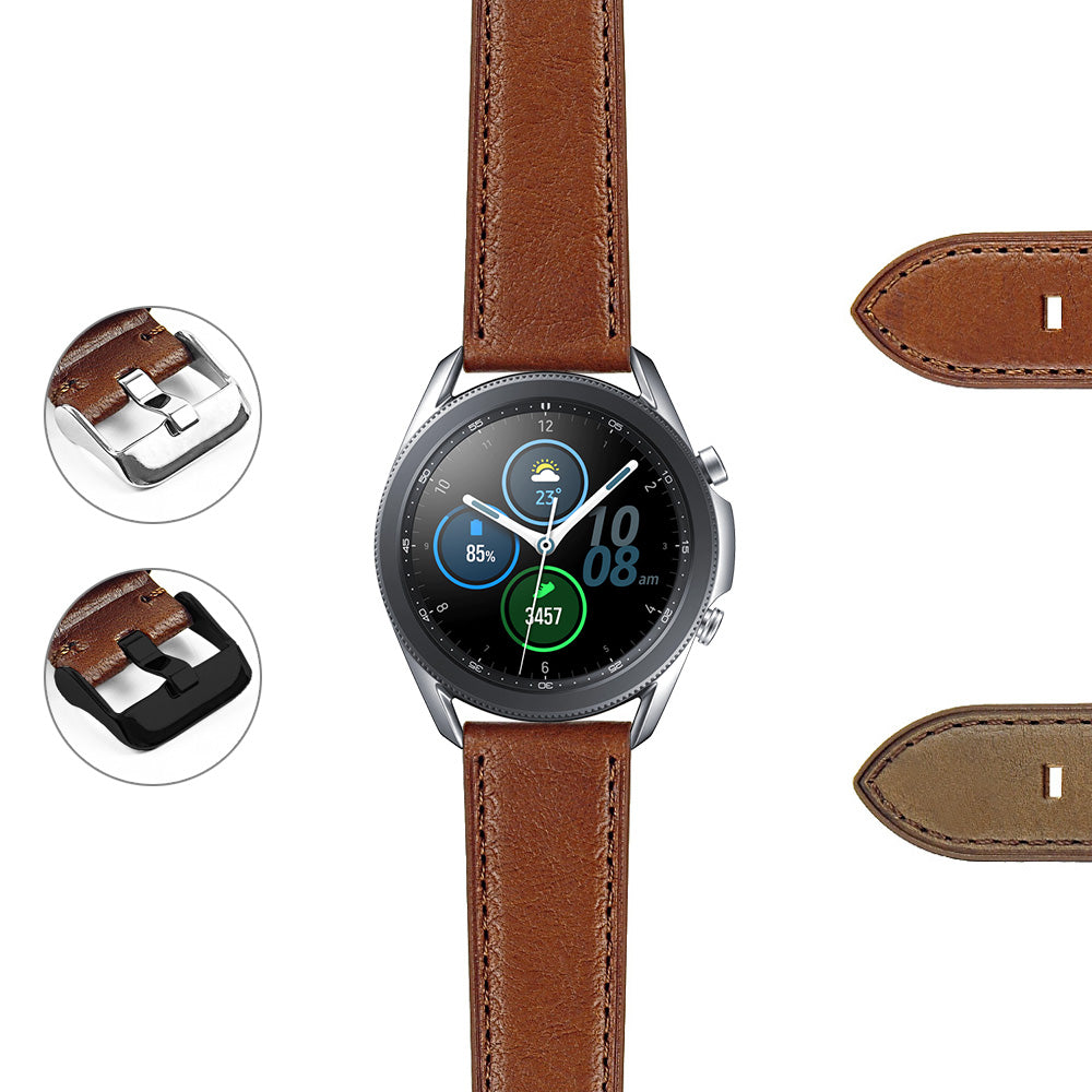 DASSARI Vintage Italian Leather Band for Samsung Galaxy Watch
