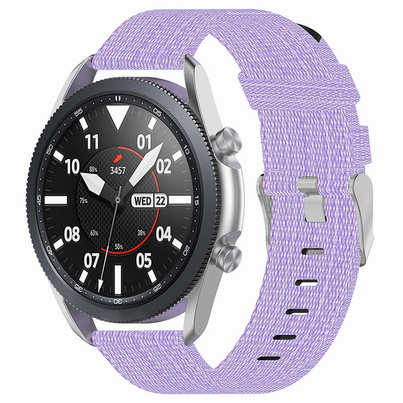 Canvas Strap with Polished Silver Buckle for Fossil Gen 5E & Gen 4