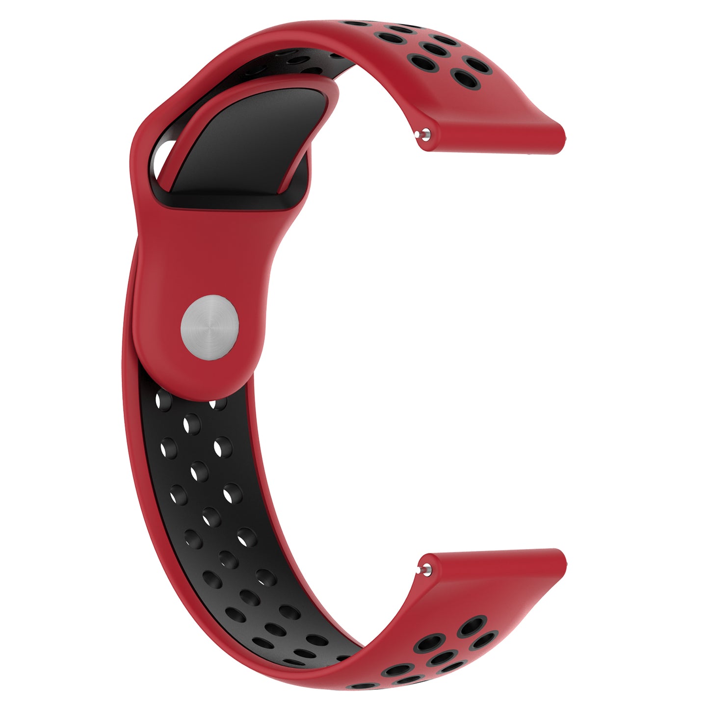 Perforated Rubber Strap for Fossil Sport Smartwatch