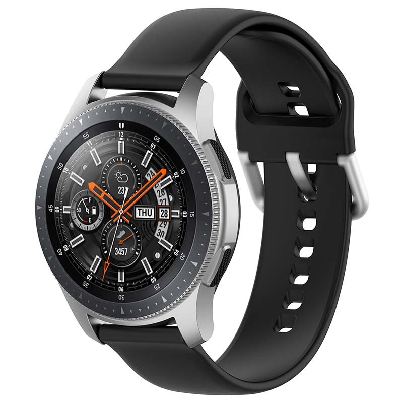 Buckle-and-Tuck Perforated Rubber Strap for Samsung Galaxy Watch 3 / Active / Gear