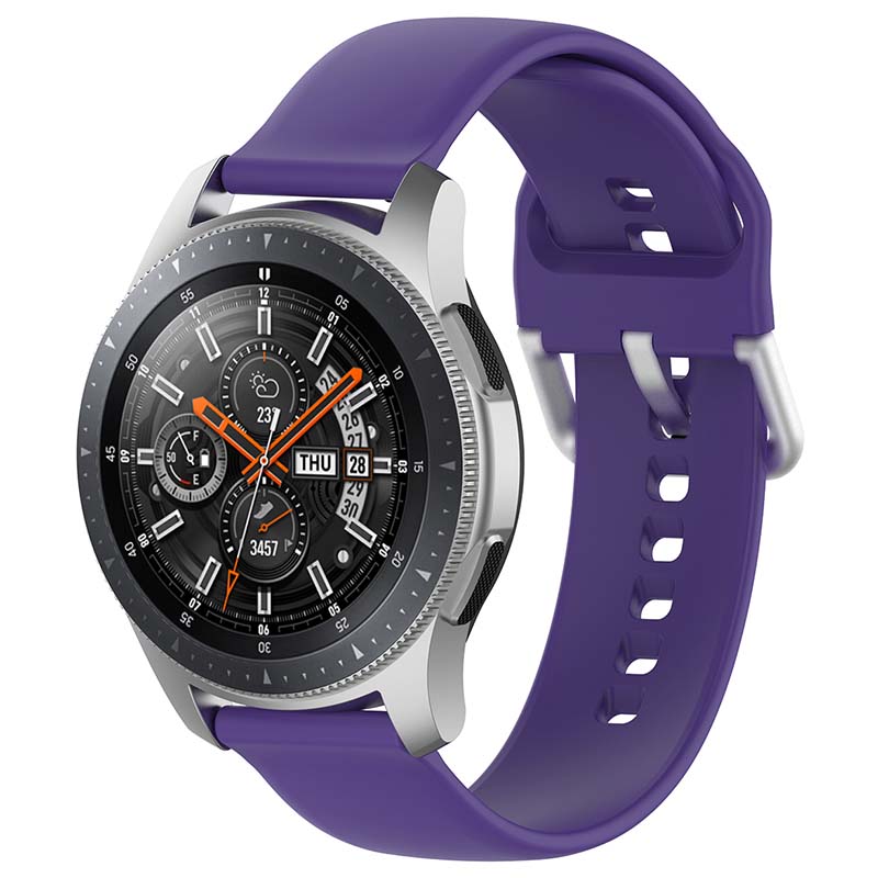 Buckle-and-Tuck Perforated Rubber Strap for Samsung Galaxy Watch 3 / Active / Gear