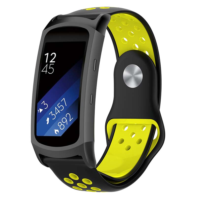 Pin-and-Tuck Perforated Rubber Strap for Samsung Fit 2 & Fit 2 Pro