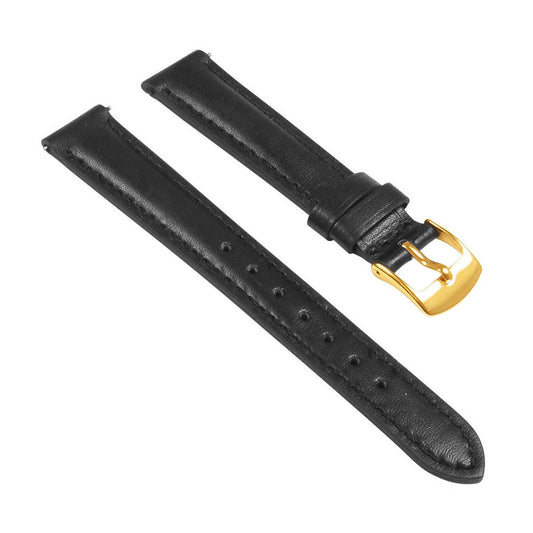 Classic Women's Strap - Quick Release Black (Yellow Gold Buckle)