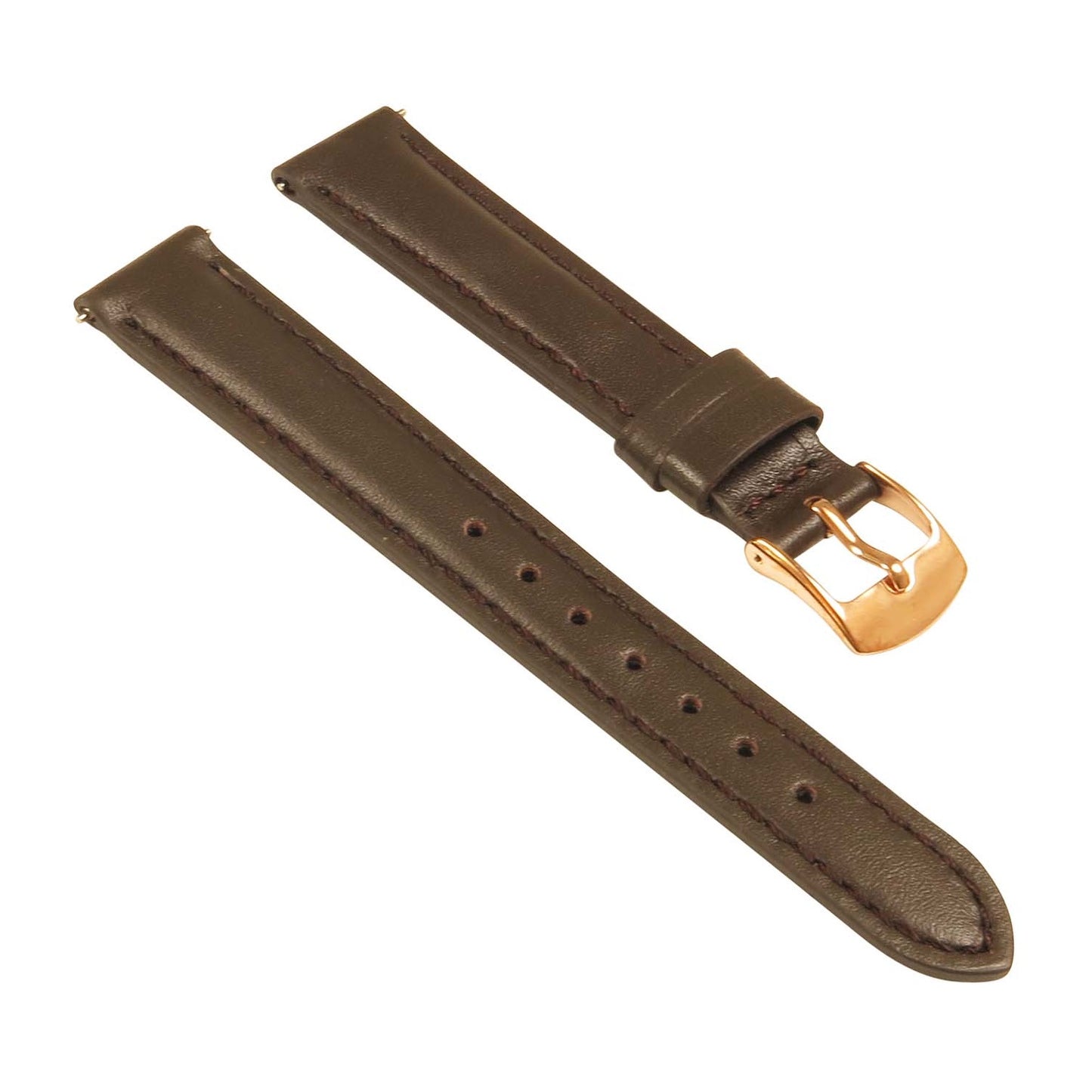 Classic Women's Strap - Quick Release Brown (Rose Gold Buckle)