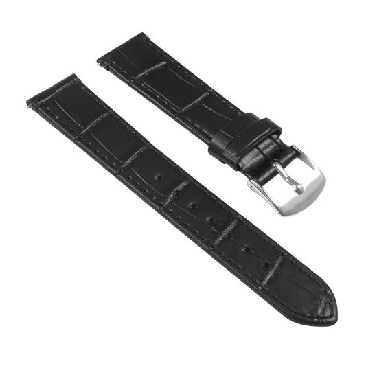 Women's Crocodile Strap - Quick Release Black