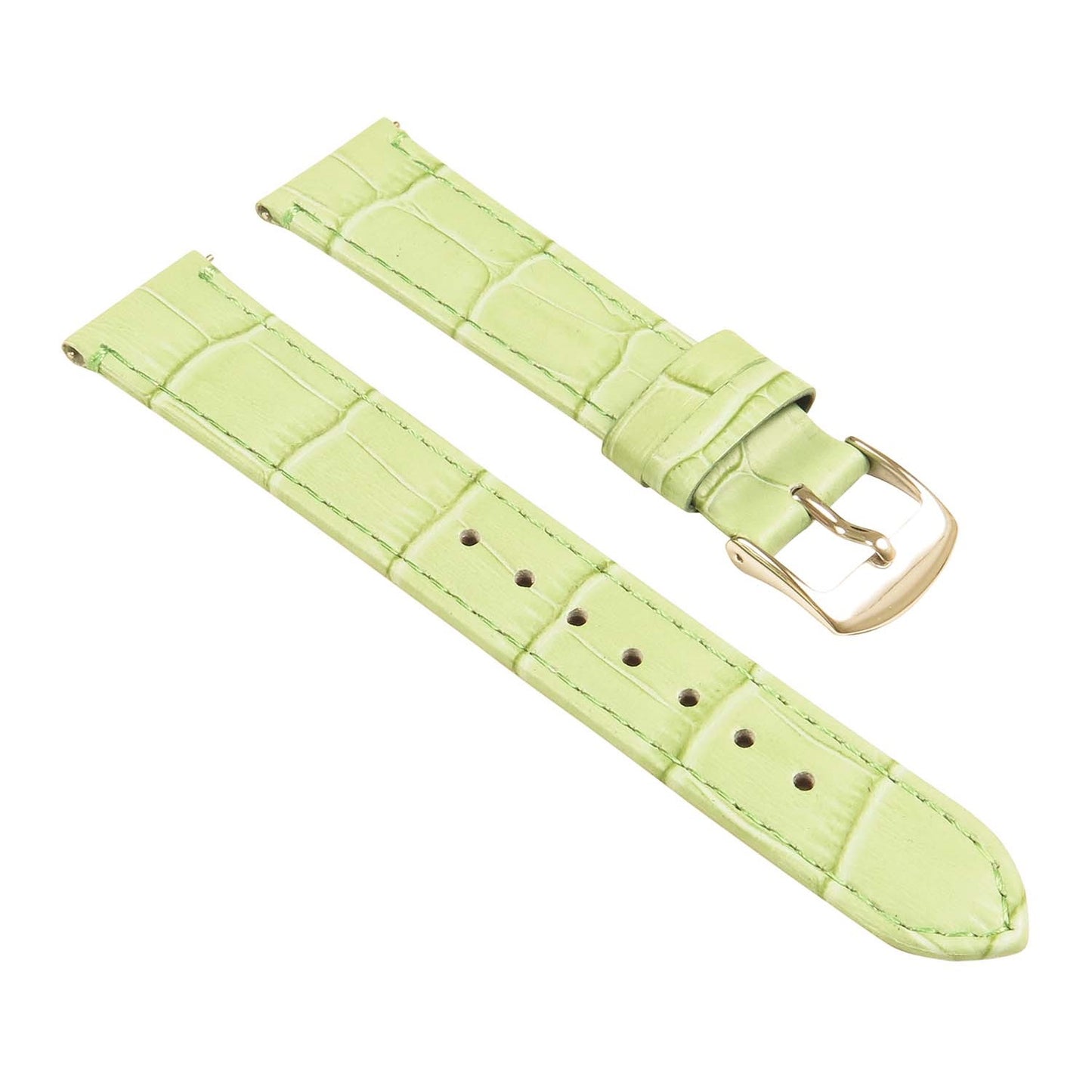 Women's Crocodile Strap - Quick Release Light Green