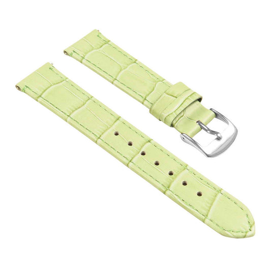 Women's Crocodile Strap - Quick Release Light Green