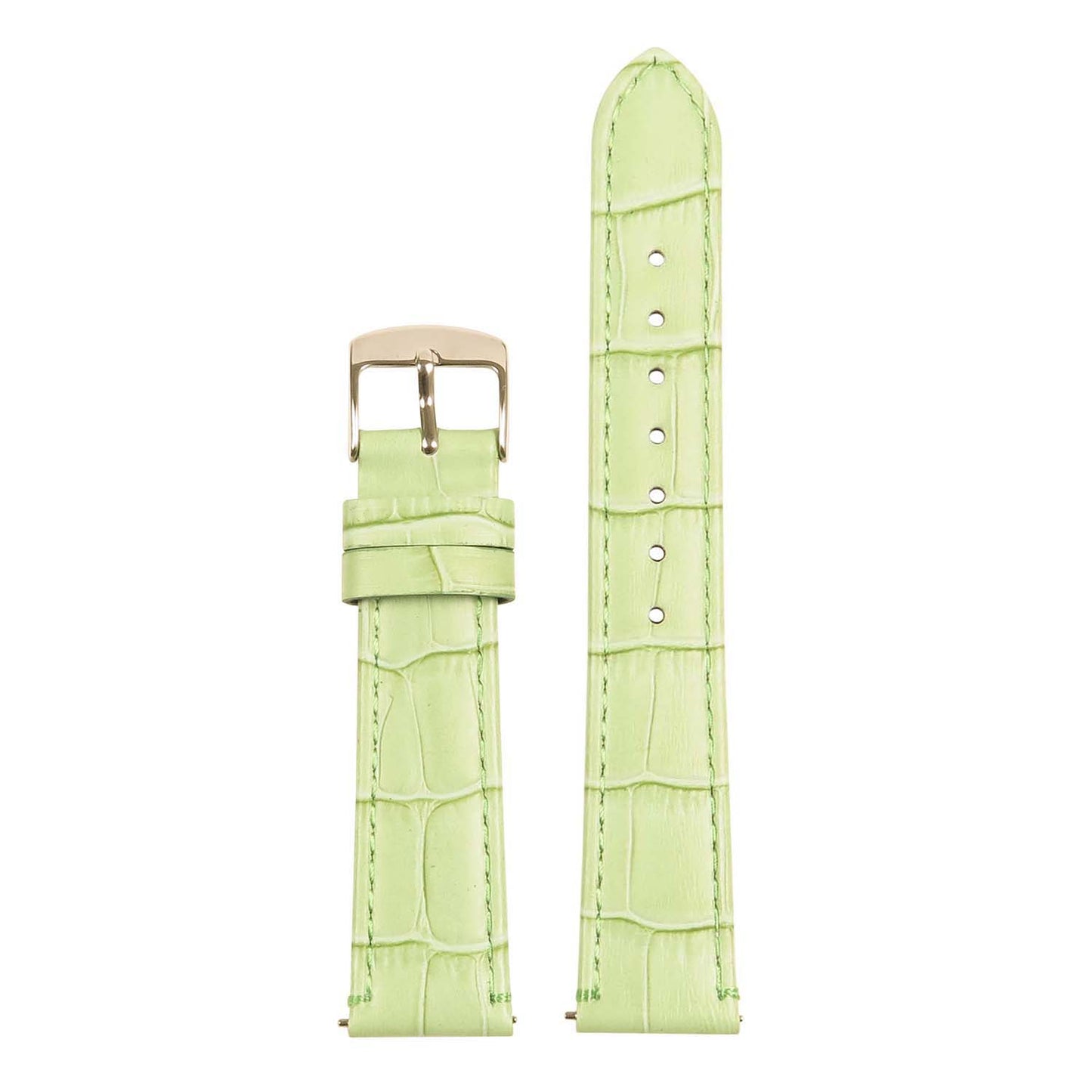Women's Crocodile Strap - Quick Release Light Green