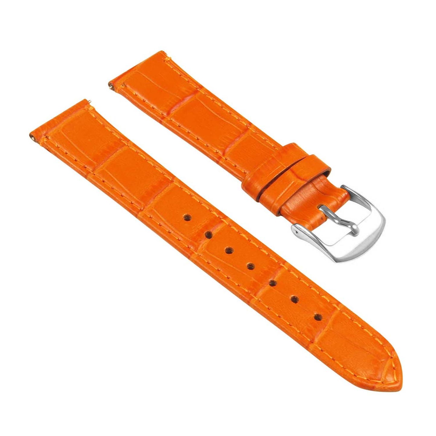Women's Crocodile Strap - Quick Release Orange
