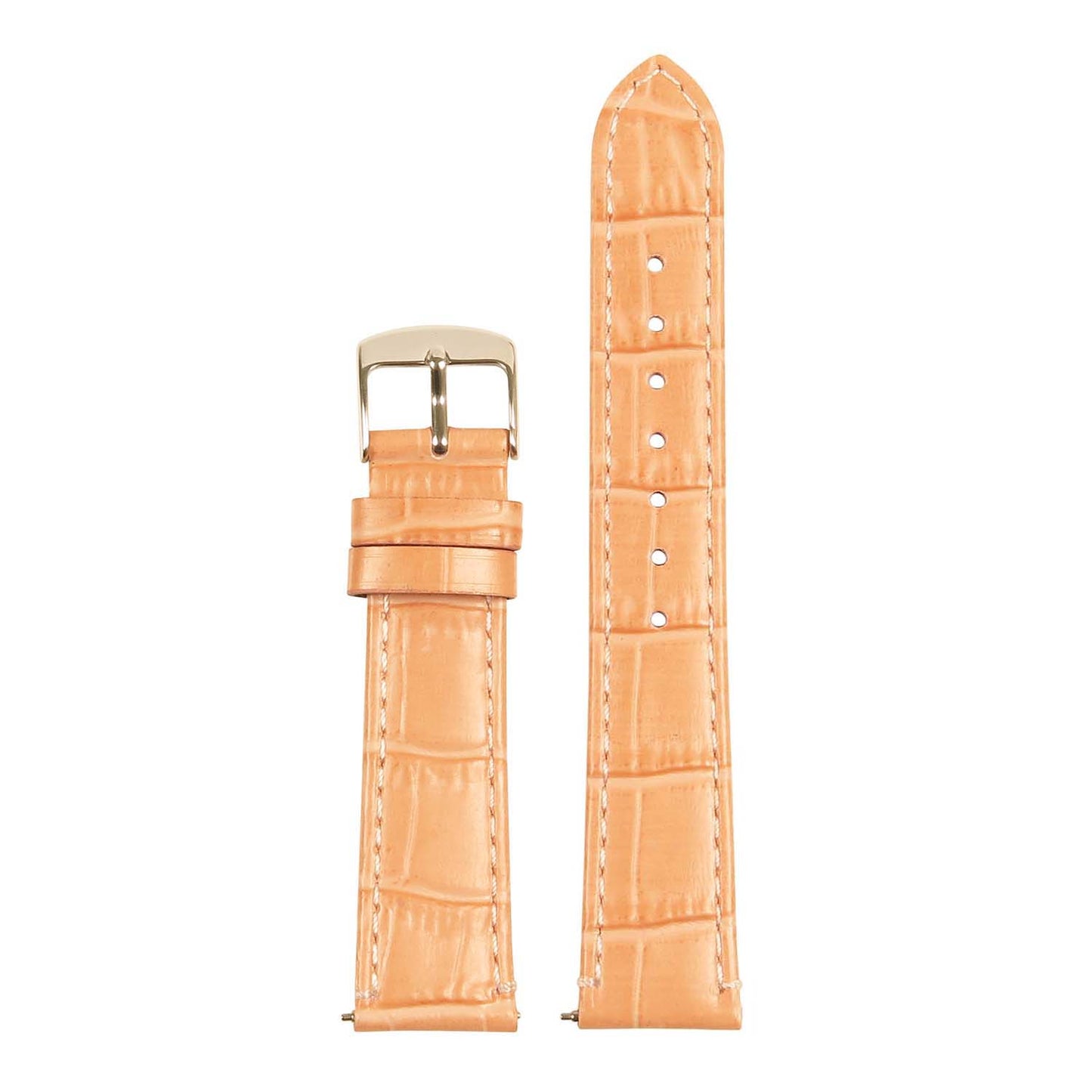Women's Crocodile Strap - Quick Release Light Pink