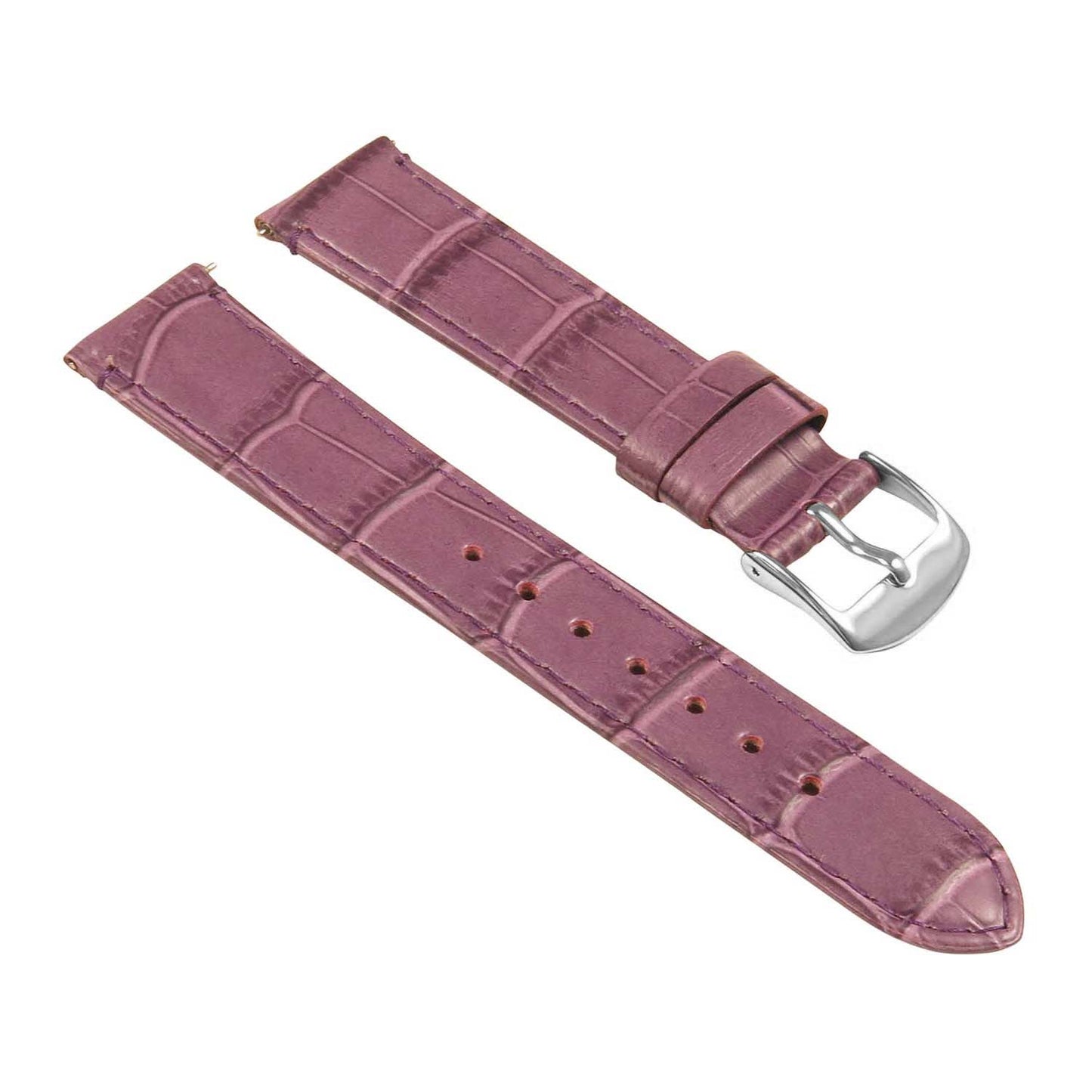 Women's Crocodile Strap - Quick Release Purple