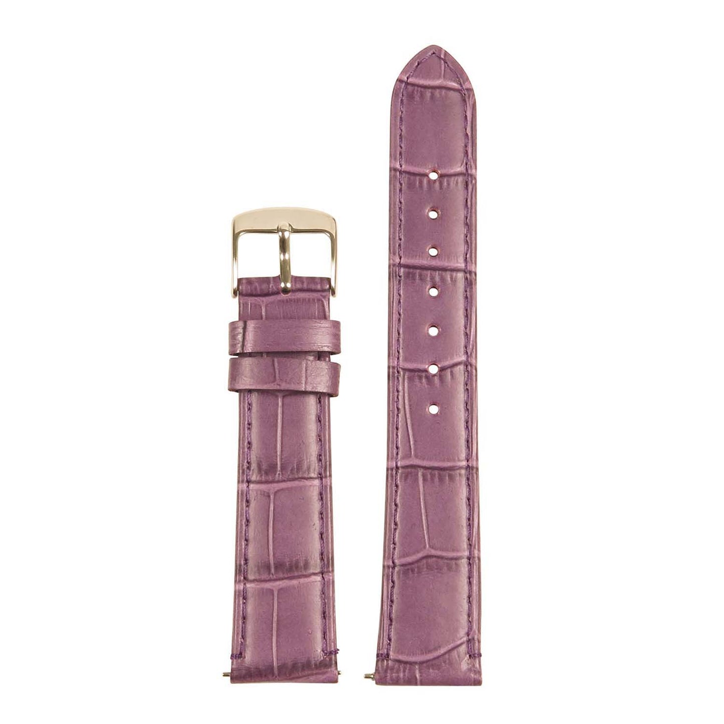Women's Crocodile Strap - Quick Release Purple