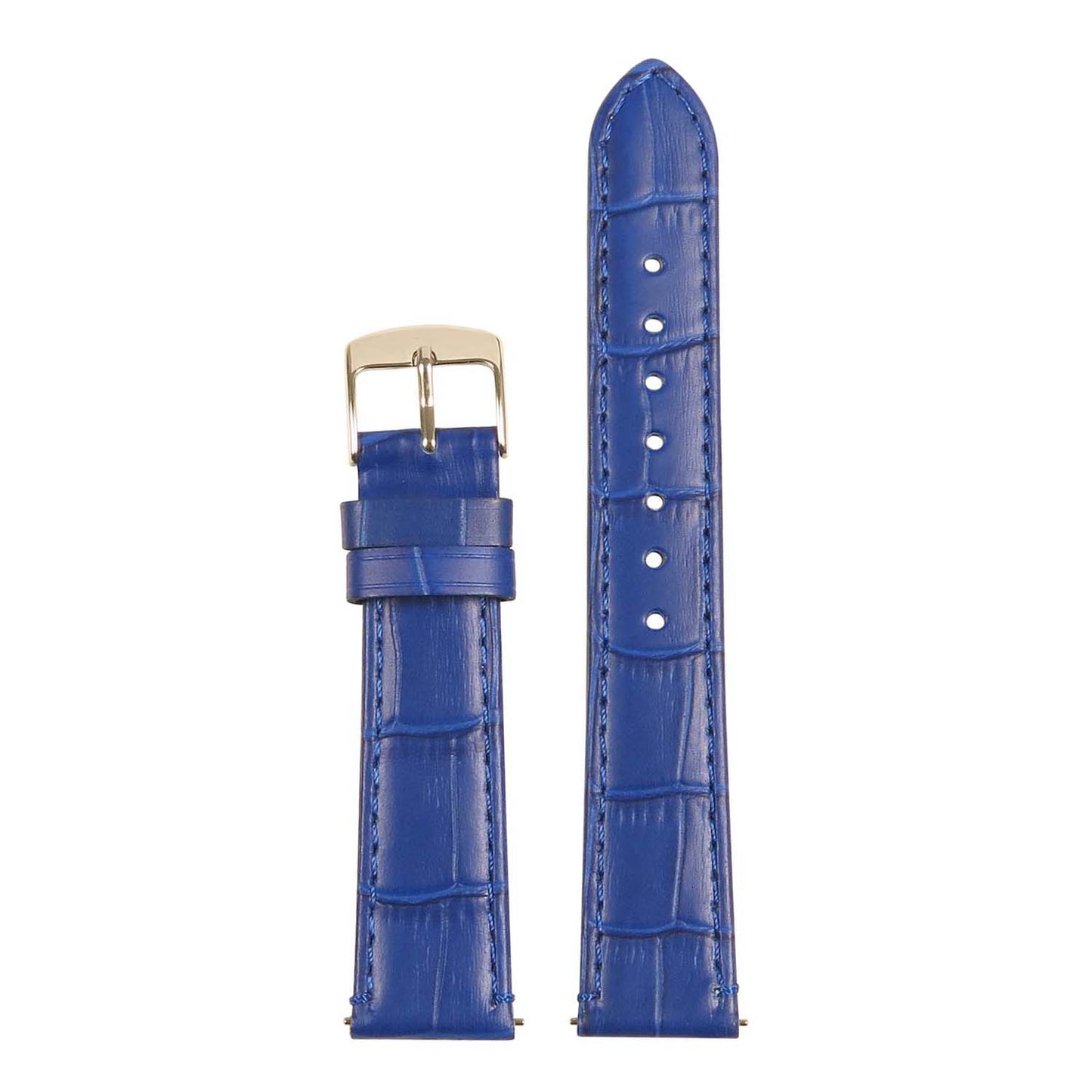 Women's Crocodile Strap - Quick Release Blue