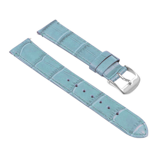 Women's Crocodile Strap - Quick Release Light Blue
