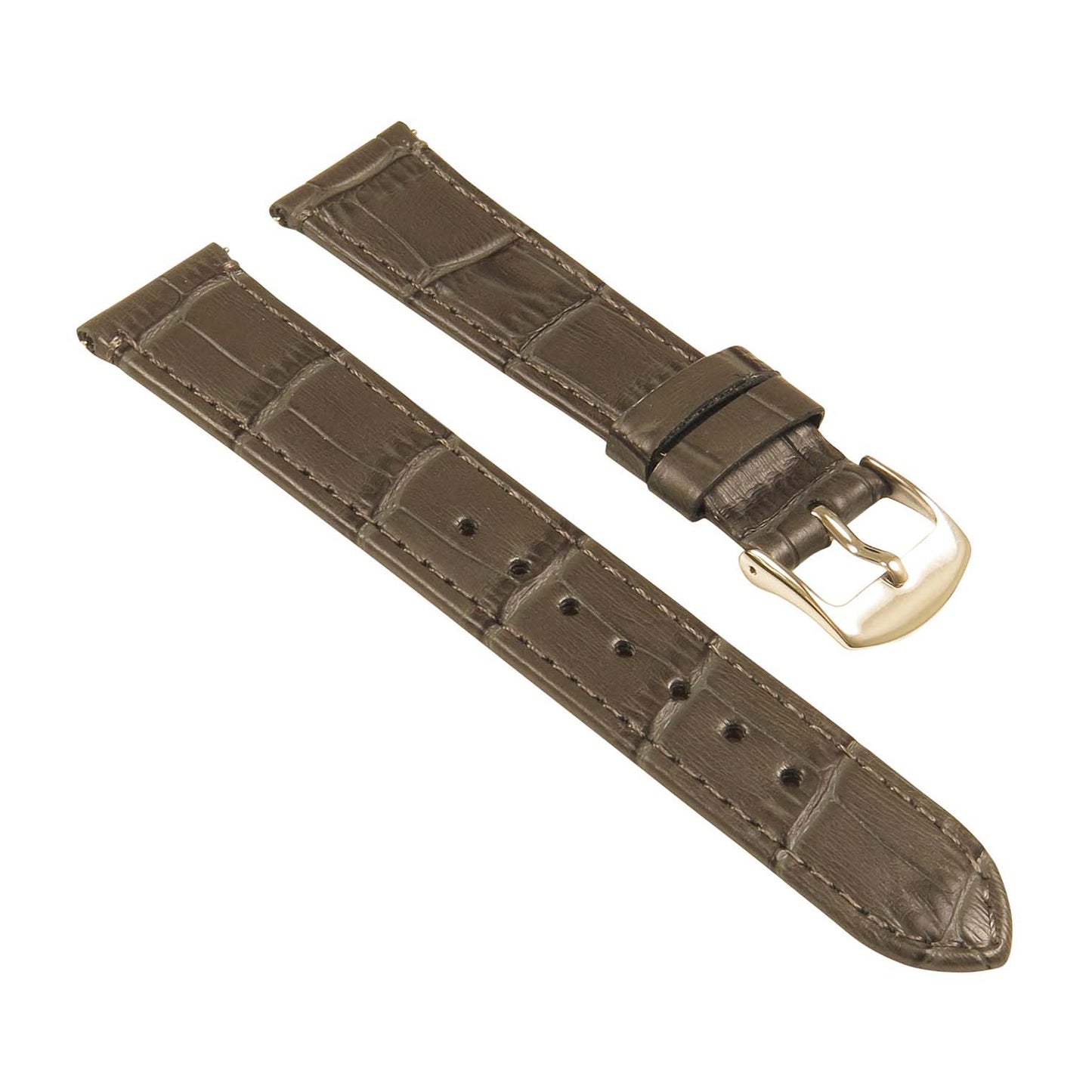 Women's Crocodile Strap - Quick Release Grey