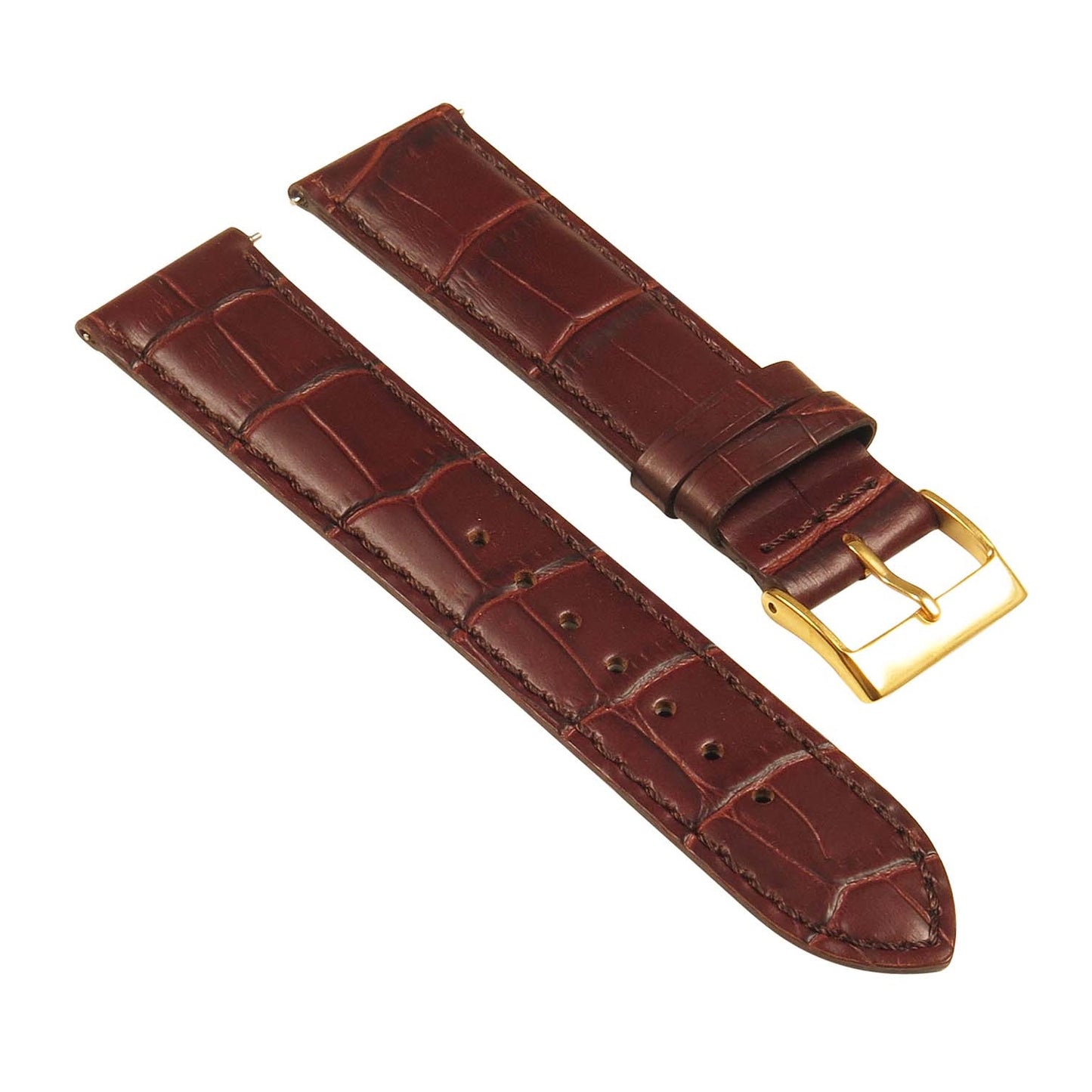 Men’s Crocodile Embossed Strap – Quick Release (16mm, 18mm, 19mm)