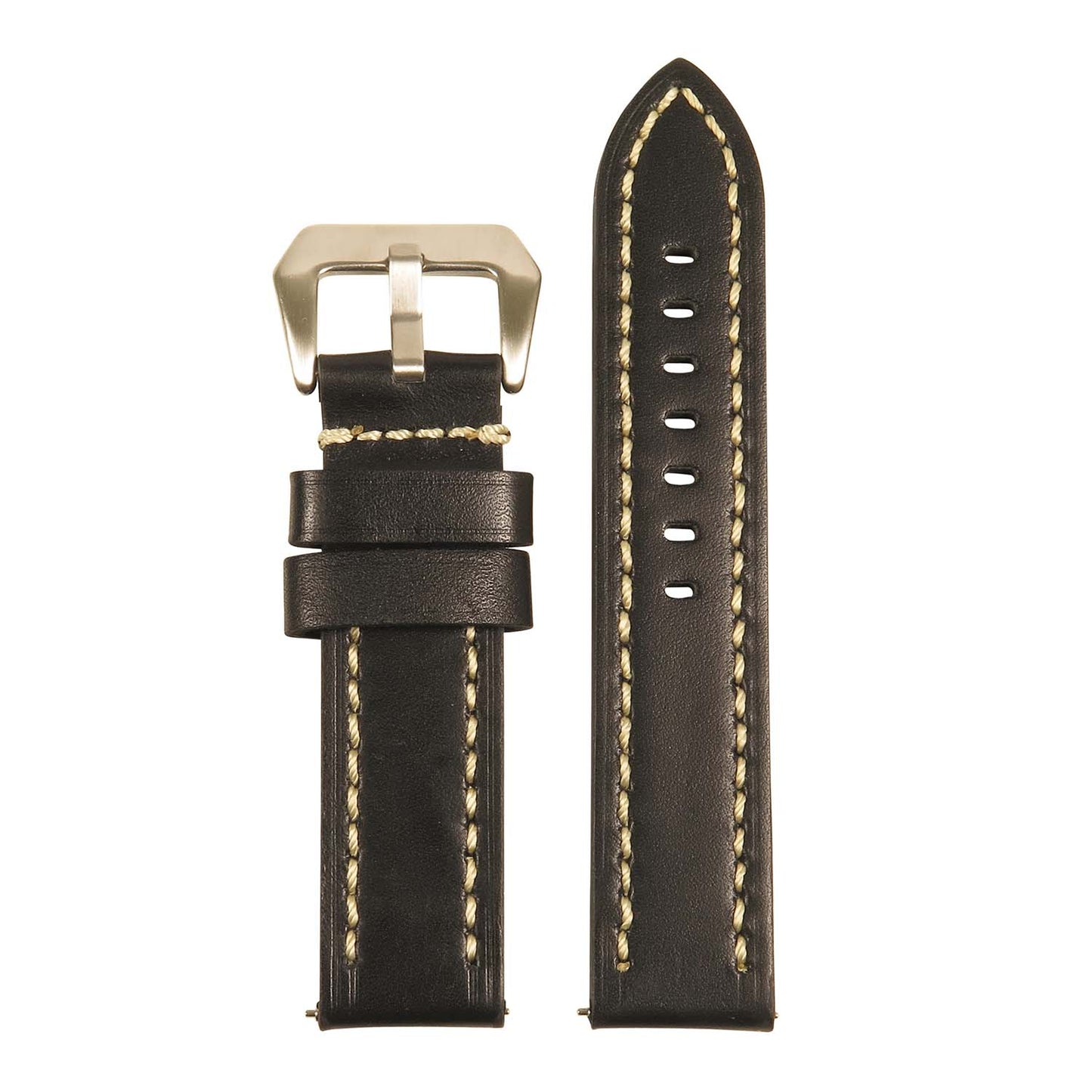 Thick Leather Strap w/ Stitching - Quick Release