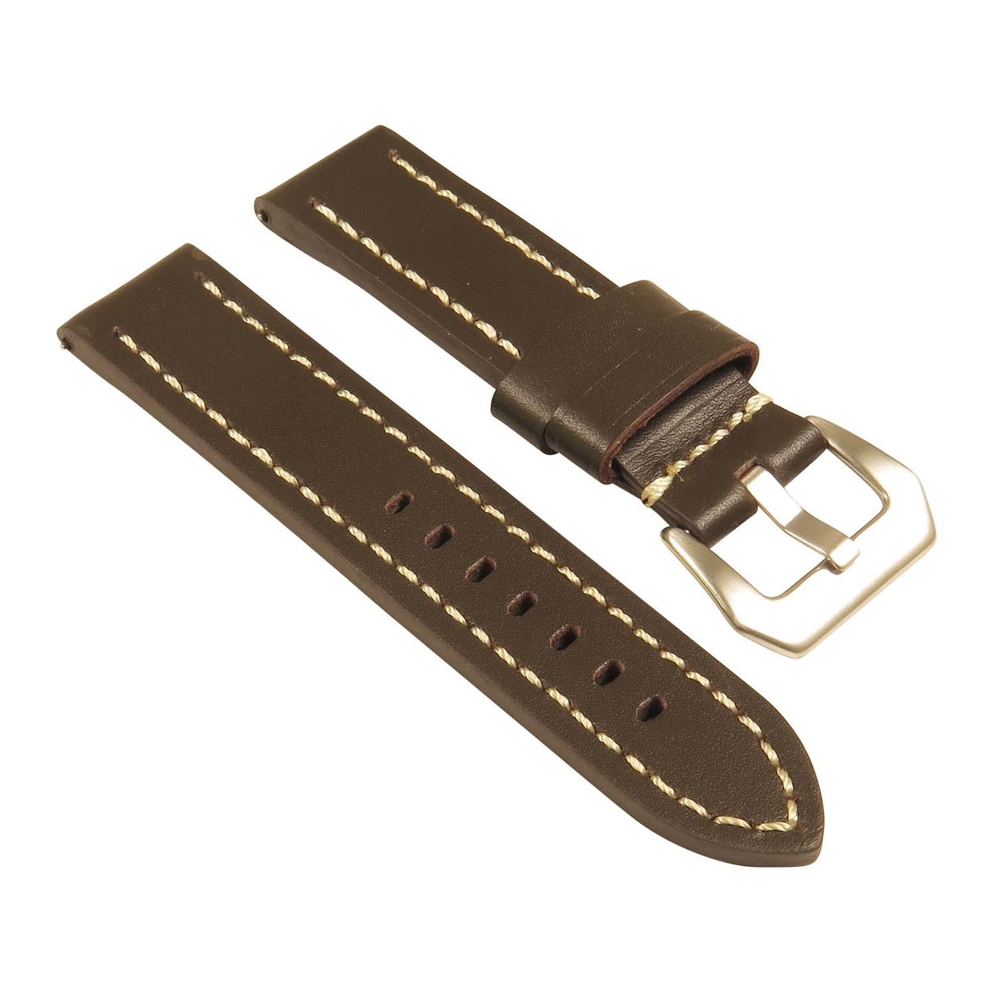 Thick Leather Strap w/ Stitching - Quick Release