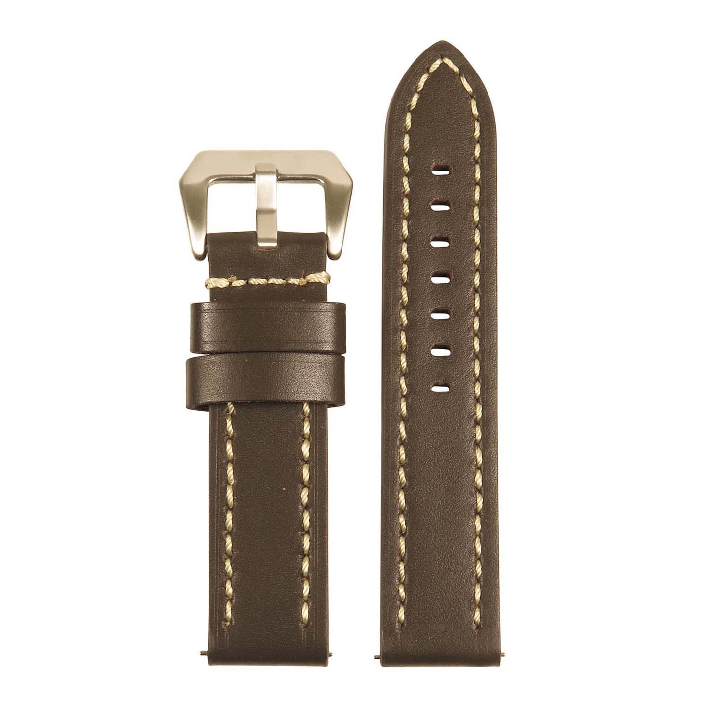 Thick Leather Strap w/ Stitching - Quick Release
