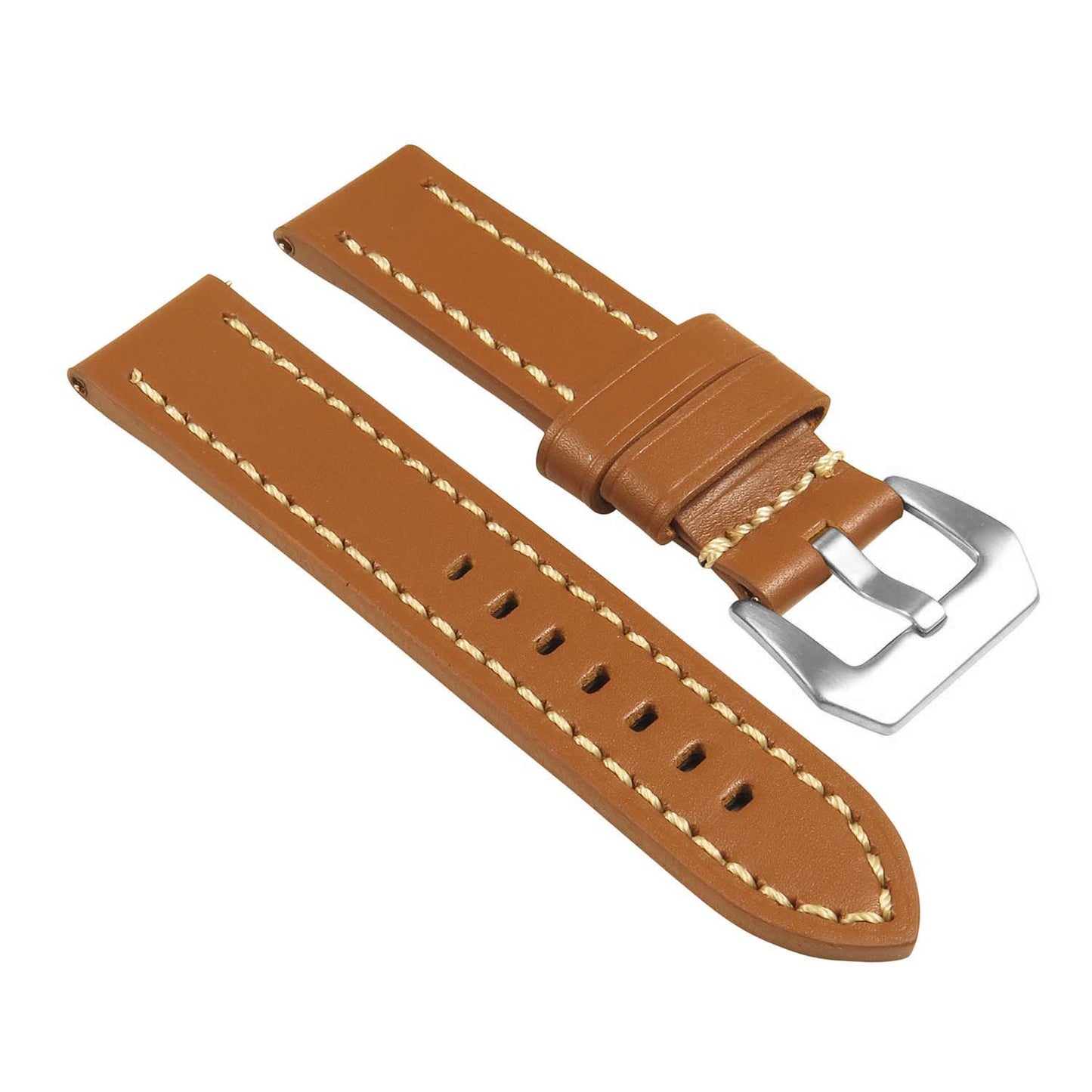 Thick Leather Strap w/ Stitching - Quick Release