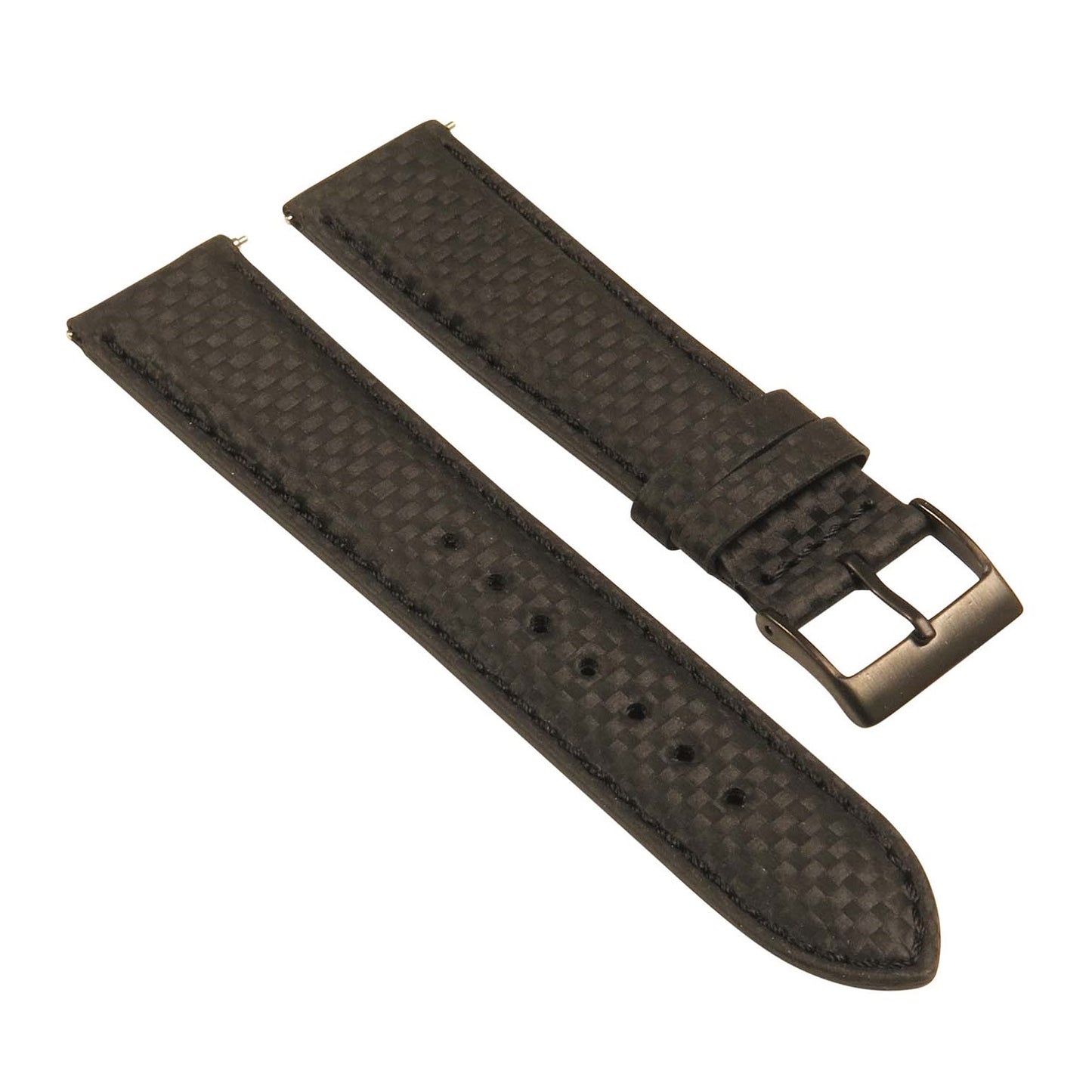 Carbon Fiber Embossed Leather Strap for Fitbit Versa & Versa 2