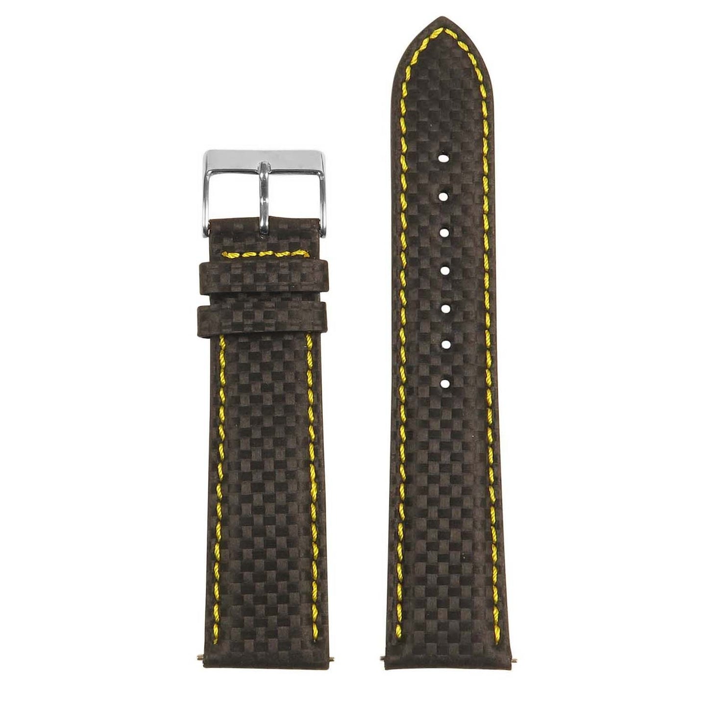 22mm Carbon Fiber Smart Watch Strap