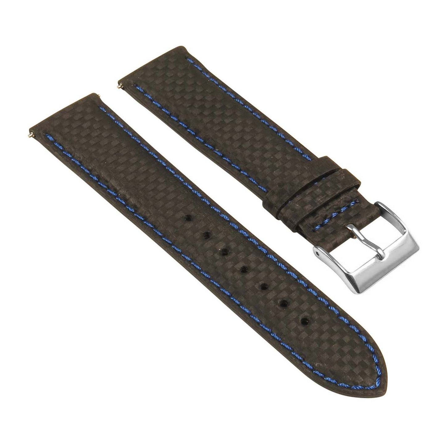 Carbon Fiber Embossed Leather Strap for Fitbit Versa & Versa 2