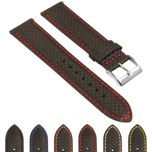 24mm Carbon Fiber Smart Watch Strap