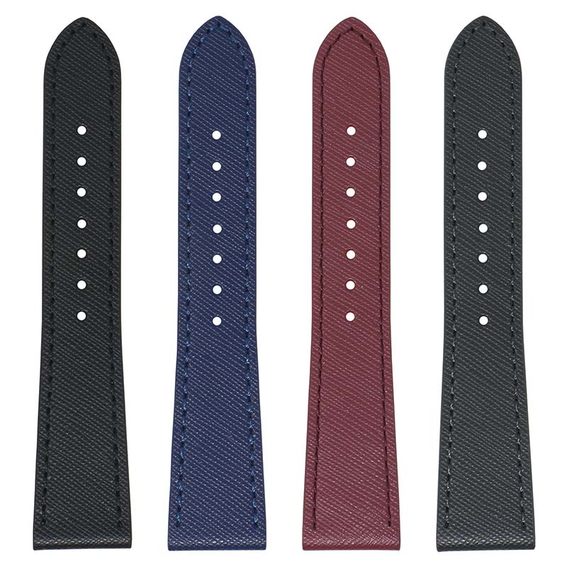 DASSARI Women's Saffiano Leather Strap (Short, Standard, Long) for Fitbit Sense