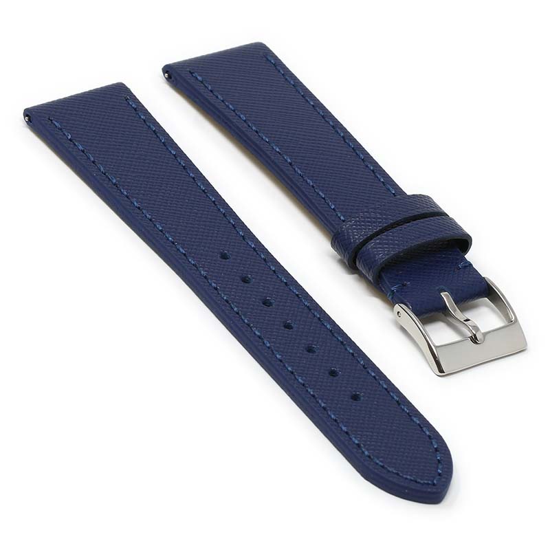DASSARI Women's Saffiano Leather Strap (Short, Standard, Long) for Fitbit Versa 3