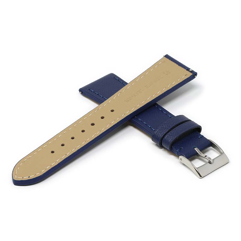 DASSARI Pilot Leather Watch Band w/ Rose Gold Rivets for Apple Watch