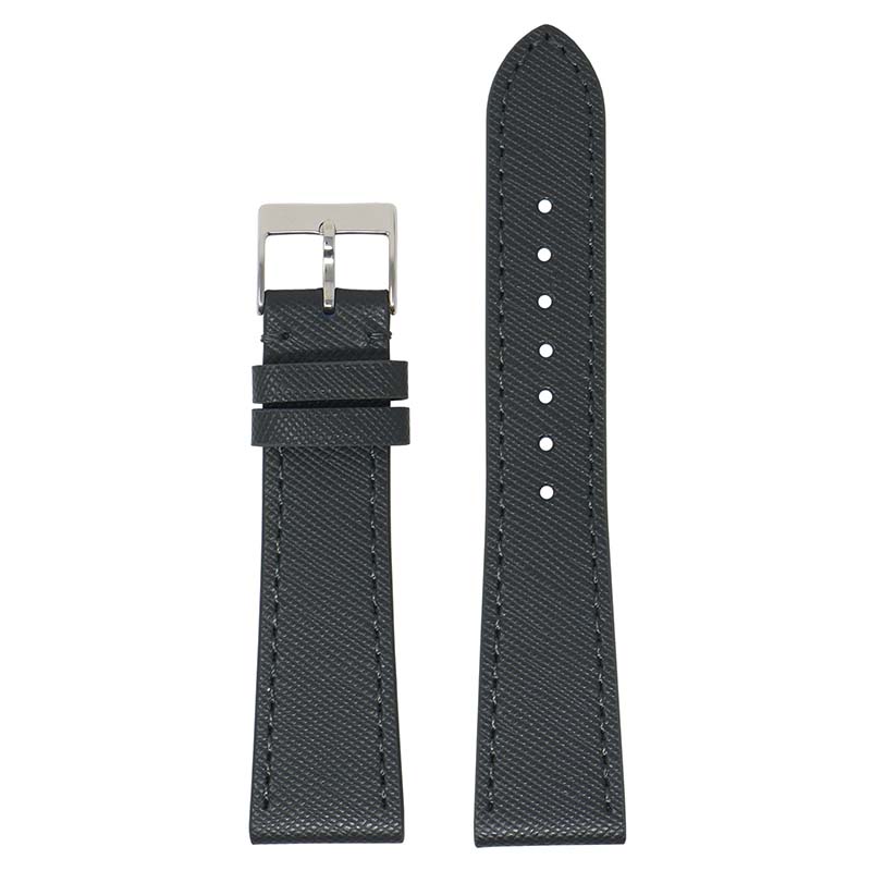 DASSARI Premium Saffiano Leather Strap (Short, Standard, Long) for Fitbit Sense