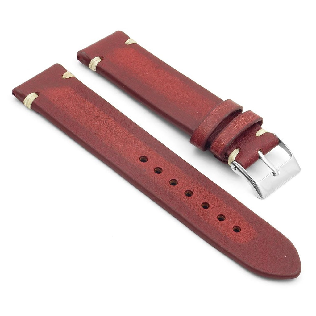Distressed Vintage Leather Watch Strap