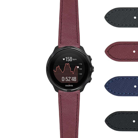 DASSARI Women’s Saffiano Leather Strap (Short, Standard, Long) for Suunto 7