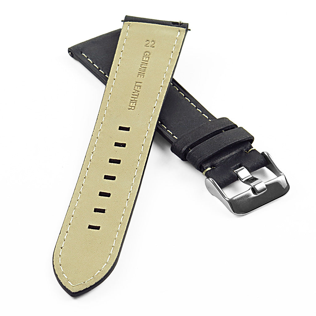 DASSARI Vintage Italian Leather Strap for Samsung Galaxy Watch Active