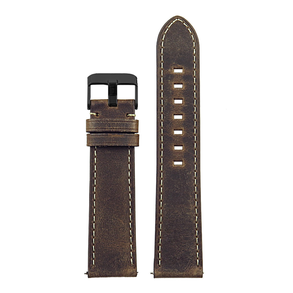 DASSARI Vintage Italian Leather Strap for Fossil Sport Smartwatch