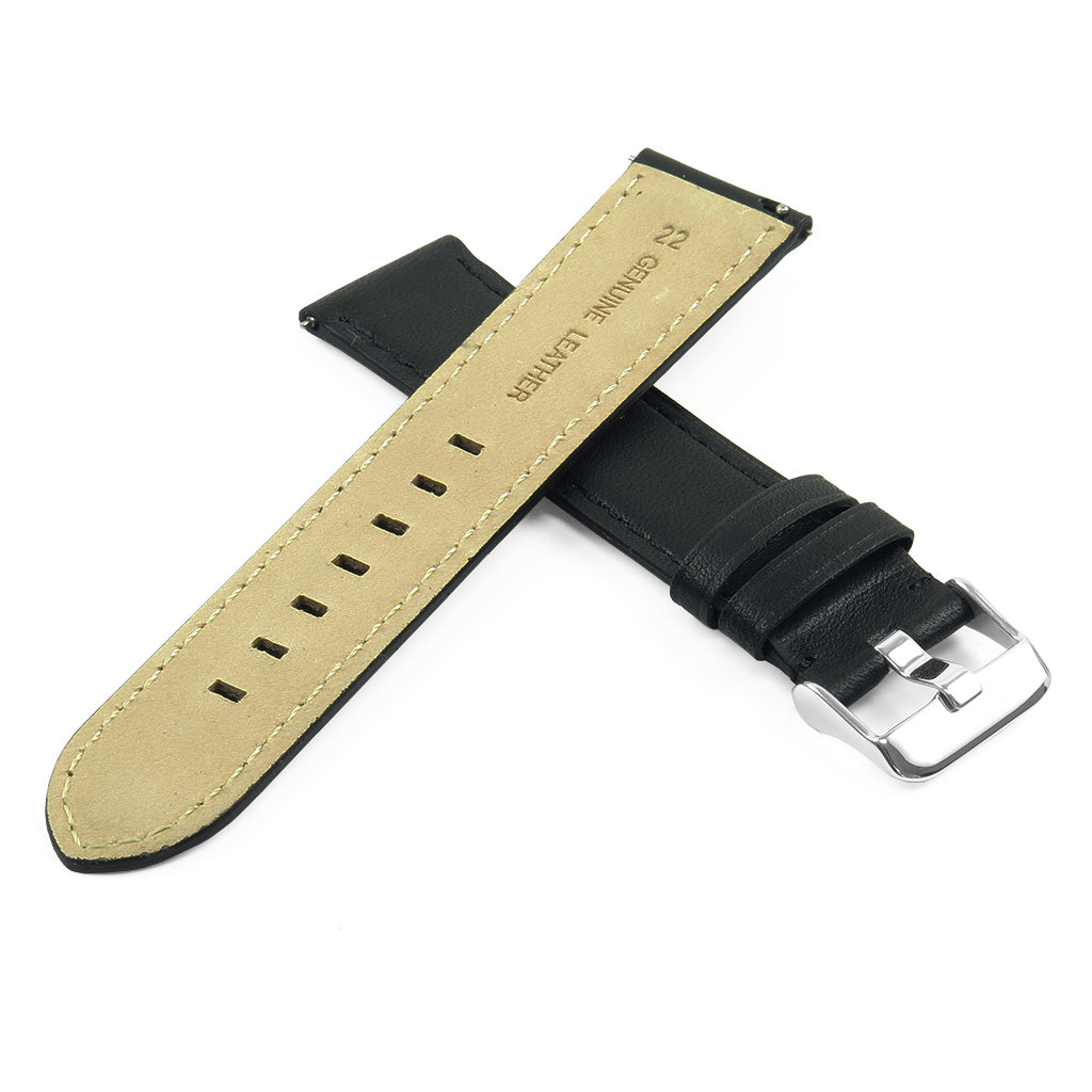 DASSARI Smooth Italian Leather Strap for Samsung Galaxy Watch Active
