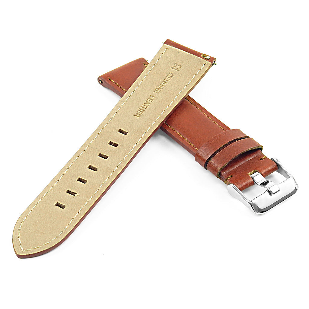 DASSARI Smooth Italian Leather Strap for Samsung Gear S3 Classic