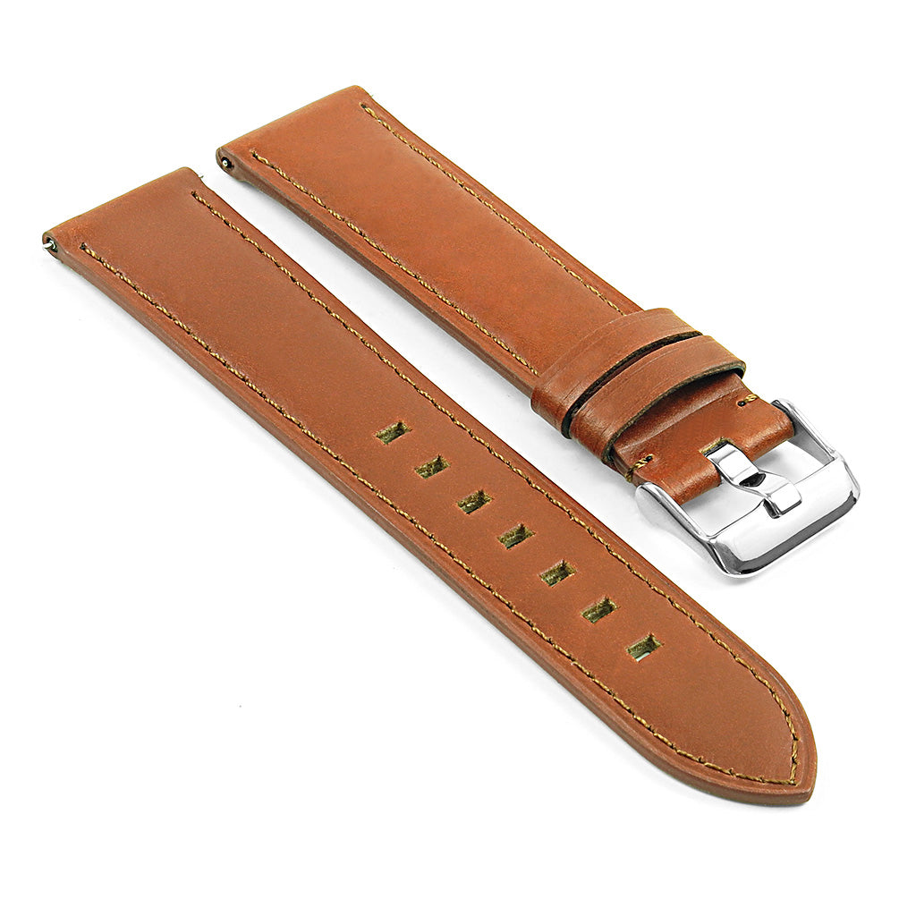 DASSARI Smooth Italian Leather Strap for Samsung Gear S3 Classic