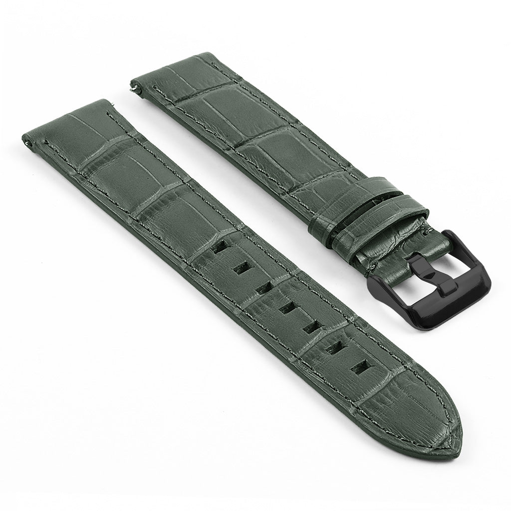 DASSARI Croc Embossed Italian Leather Strap for Samsung Galaxy Watch 3