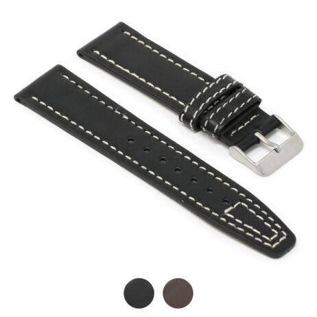 Water-Resistant Leather Aviator Strap